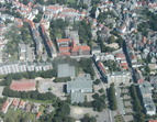 Luftbildaufnahme des Amtsgerichts in der Leher Umgebung